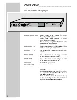 Preview for 8 page of Grundig GDP 2550/2 User Manual