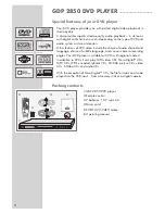 Preview for 4 page of Grundig GDP 2850 User Manual