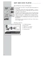 Предварительный просмотр 4 страницы Grundig GDP 3800 User Manual