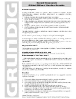 Preview for 51 page of Grundig GDP 5500 Manual