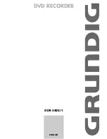 Grundig GDR 5400/1 User Manual preview