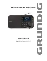 Предварительный просмотр 1 страницы Grundig GDR740DABER Instruction Manual