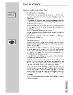 Preview for 39 page of Grundig GDRH 5625 User Manual