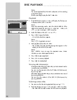 Preview for 40 page of Grundig GDRH 5625 User Manual