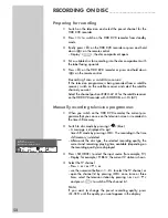 Preview for 58 page of Grundig GDRH 5625 User Manual