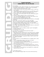 Предварительный просмотр 67 страницы Grundig GDT 310 Manual