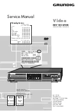 Preview for 1 page of Grundig GDV 100 D/002 Service Manual