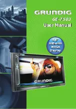 Grundig GE-7503 User Manual preview