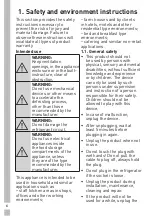 Предварительный просмотр 5 страницы Grundig GFNR 13820 N User Manual