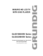 Preview for 1 page of Grundig GLCD1906HDV Series User Manual