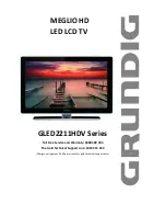 Grundig GLED2211HDV Series Manual preview