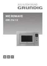 Grundig GMI 2141 X User Manual preview