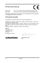 Preview for 16 page of Grundig GML-2010E Owner'S Manual