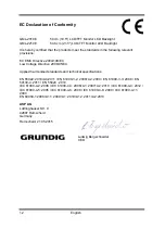 Preview for 30 page of Grundig GML-2010E Owner'S Manual