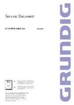 Preview for 1 page of Grundig GML2300 Service Document