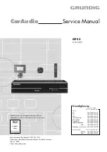 Preview for 1 page of Grundig GPS 3 Service Manual