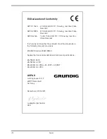 Предварительный просмотр 138 страницы Grundig GRT-K1104A Owner'S Manual