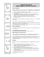 Preview for 51 page of Grundig GSC 100 User Manual