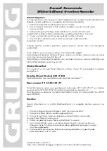 Предварительный просмотр 79 страницы Grundig GSC 530 User Manual