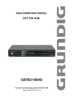 Grundig GSTB3105HD Manual preview