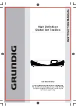 Grundig GSTB3106HD Instruction Manual preview