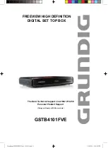 Предварительный просмотр 1 страницы Grundig GSTB4101FVE Instruction Manual