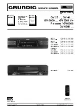 Предварительный просмотр 1 страницы Grundig GV 26 Service Manual