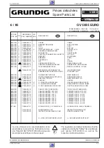 Предварительный просмотр 97 страницы Grundig GV 505 EURO Service Manual