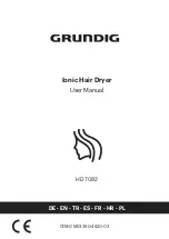 Preview for 1 page of Grundig HD 7082 User Manual