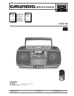 Preview for 1 page of Grundig K-RCD 500 Service Manual