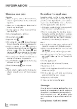 Preview for 20 page of Grundig KM 8680 Manual