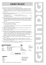 Предварительный просмотр 17 страницы Grundig KMP 8650 S Manual