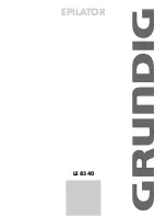 Предварительный просмотр 1 страницы Grundig LE 8540 Manual