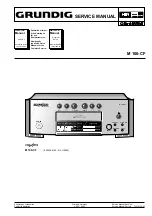 Предварительный просмотр 1 страницы Grundig M 100-CF Service Manual