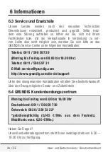 Preview for 26 page of Grundig MC 8030 User Manual