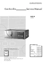 Grundig MCD 50 Service Manual preview