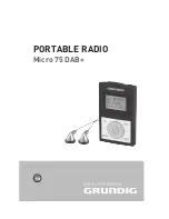 Grundig Micro 75 DAB+ User Manual предпросмотр