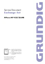 Preview for 1 page of Grundig MPaxx MP 420/256MB Service Document