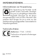 Preview for 20 page of Grundig MT 3810 Instruction Manual