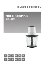 Grundig Multi-Chopper CH 6860 Manual preview