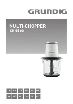 Preview for 1 page of Grundig Multi-Chopper CH 6860 Manual