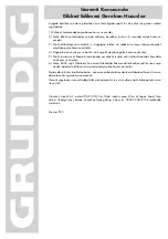 Preview for 160 page of Grundig Music 61 Manual