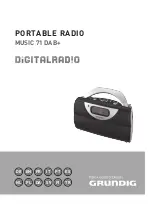 Предварительный просмотр 1 страницы Grundig MUSIC 71 DAB+ Manual