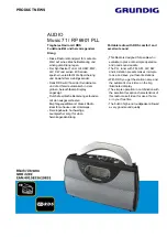 Grundig Music 71 RP 6901 PLL Quick Start Manual предпросмотр