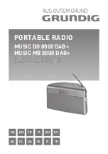 Grundig MUSIC DG 8000 DAB+ Manual предпросмотр