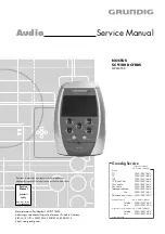 Предварительный просмотр 1 страницы Grundig NOCTUS SC 9100 DCF RDS Service Manual