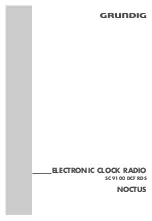 Предварительный просмотр 1 страницы Grundig NOCTUS Manual