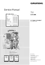 Предварительный просмотр 1 страницы Grundig P 37-840/12 TOP/SAT Service Manual