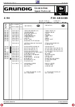 Preview for 12 page of Grundig P 40-64/4 ASIS Service Manual