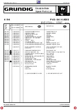 Preview for 14 page of Grundig P 40-64/4 ASIS Service Manual